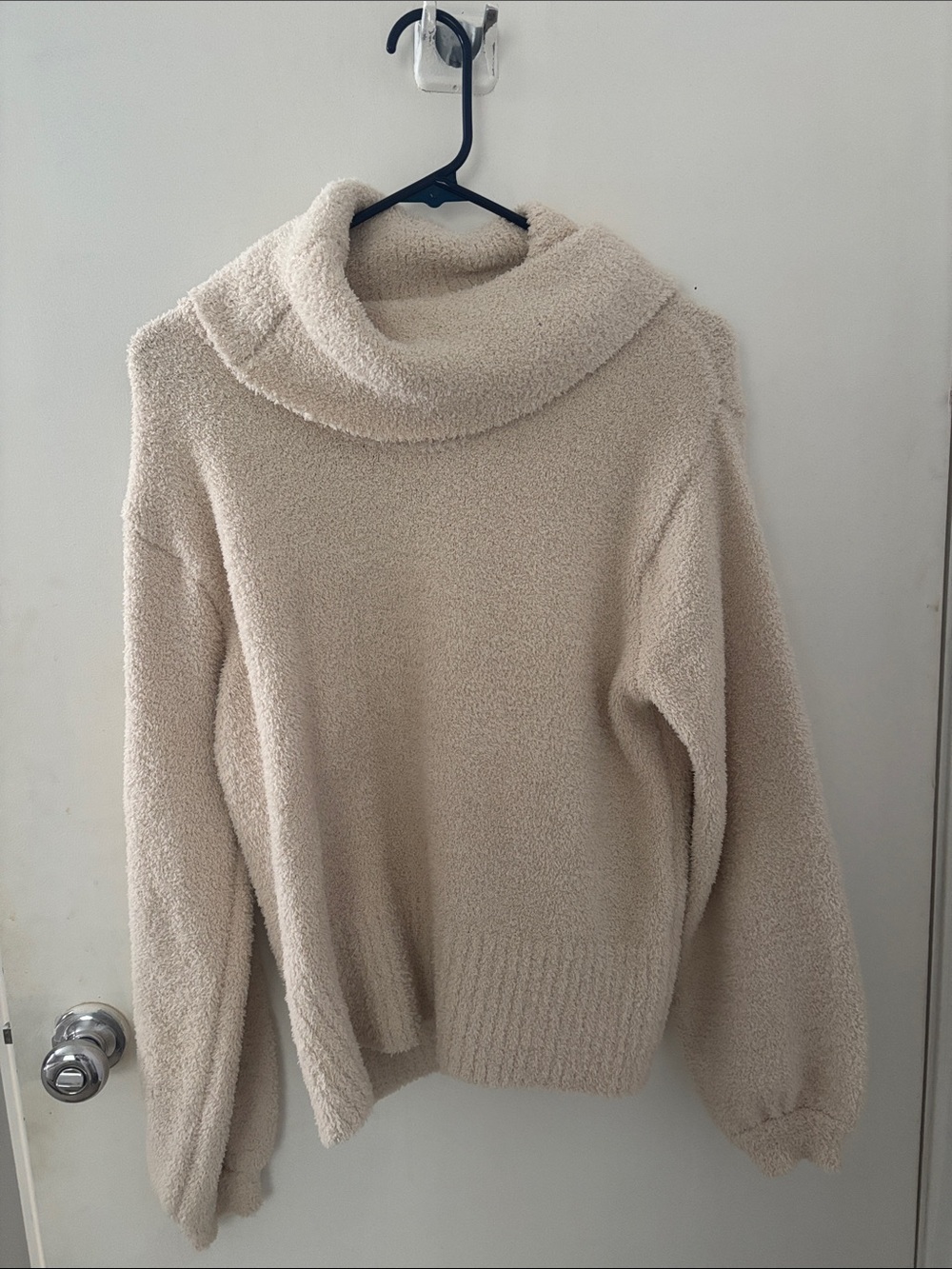 Jessica Simpson Plush Cream Cowl Neck Sweater